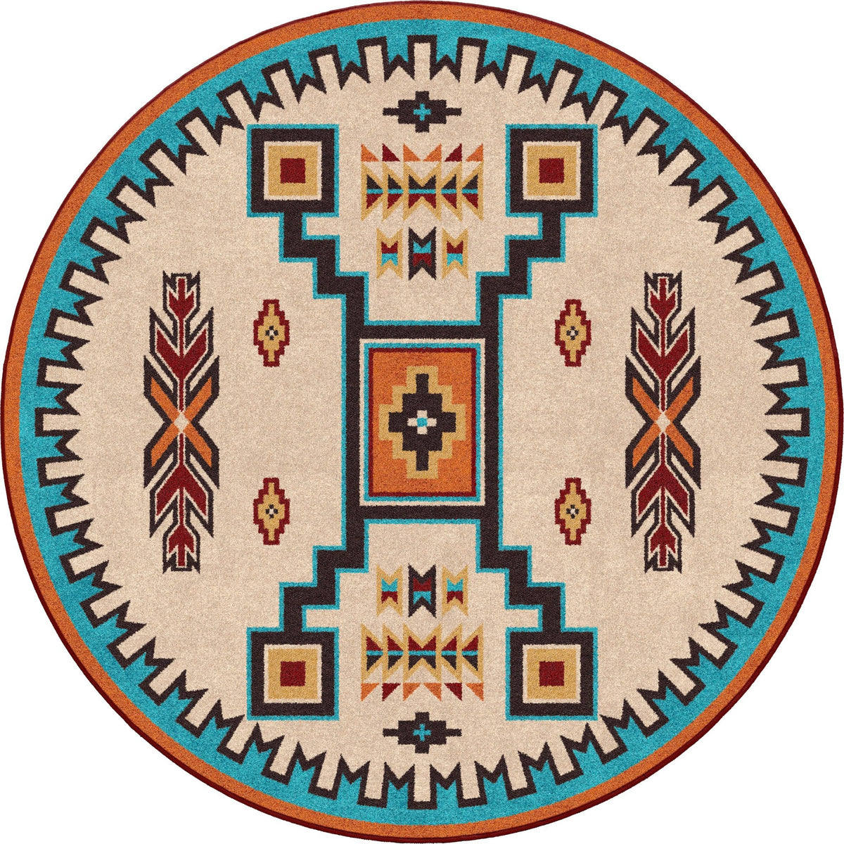 American Dakota Old Crow Rust Rug