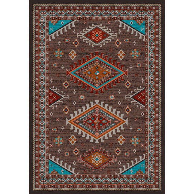 American Dakota Persian Southwest Brown Rug
