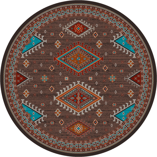 American Dakota Persian Southwest Brown Rug