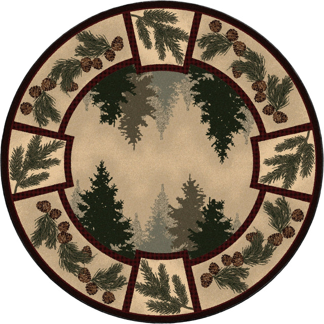 American Dakota Pine Forest Maize Rug - 0092MAZ234