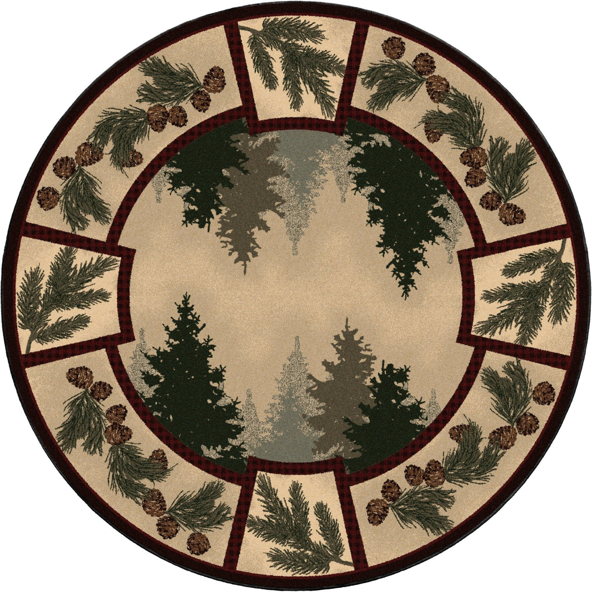 American Dakota Pine Forest Maize Rug - 0092MAZ234
