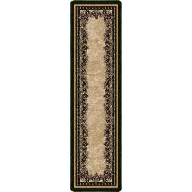 American Dakota Pine Mountain Green Rug - 0068GRN234