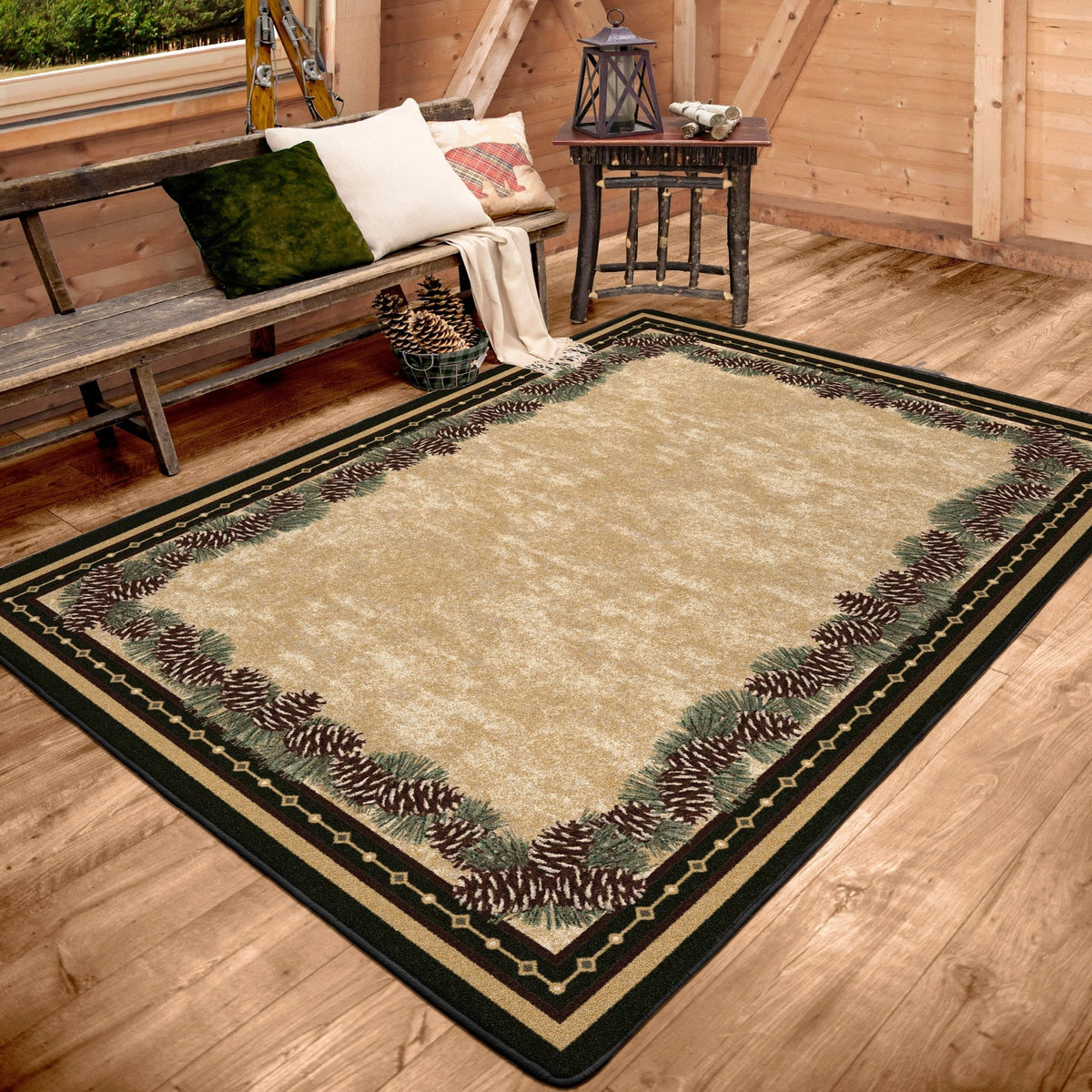 American Dakota Pine Mountain Green Rug - 0068GRN234