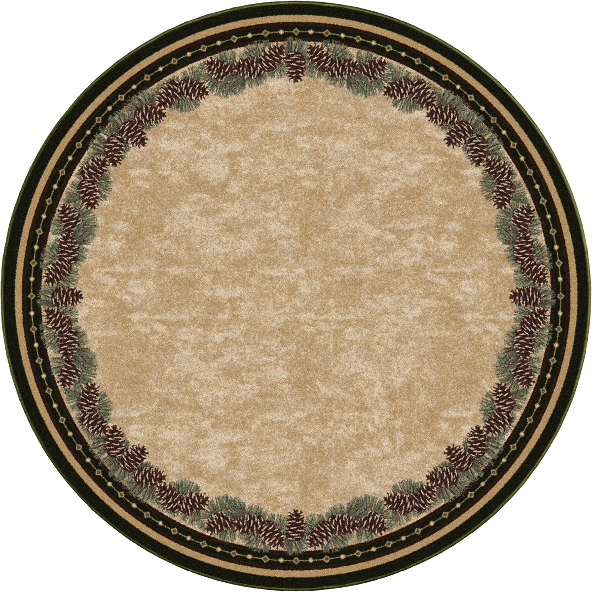 American Dakota Pine Mountain Green Rug - 0068GRN234