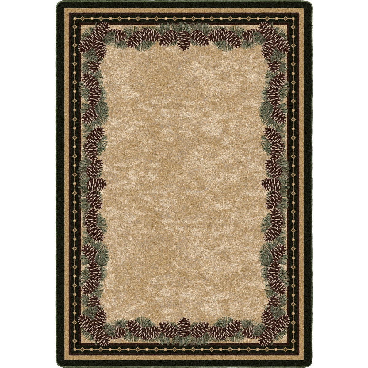 American Dakota Pine Mountain Green Rug - 0068GRN234