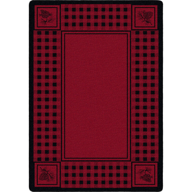 American Dakota Pine Refuge Red Rug - 0086RED234