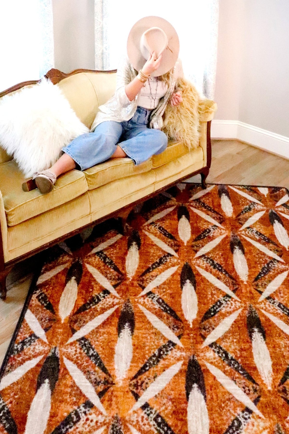 American Dakota Plumage Sierra Gold Shadow Rug - 0681SGD234