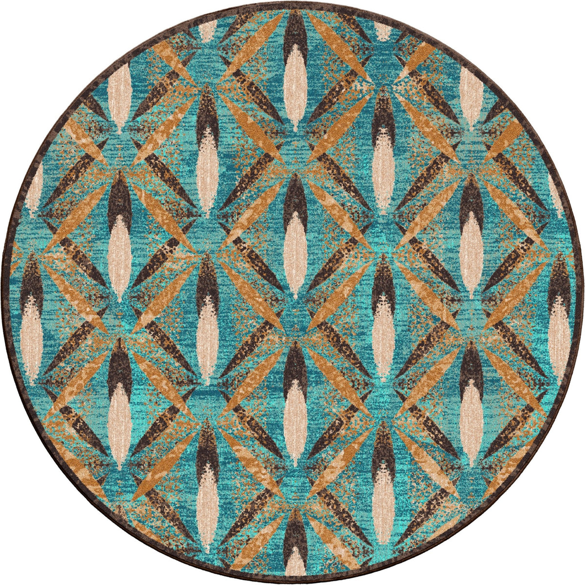 American Dakota Plumage Tropical Turquoise Rug - 0681TTQ234