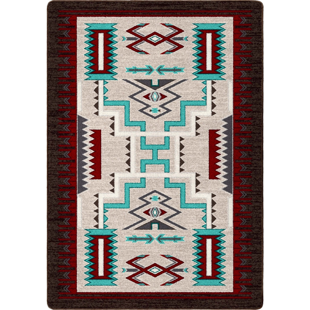 American Dakota Prairie Wind Turquoise Rug
