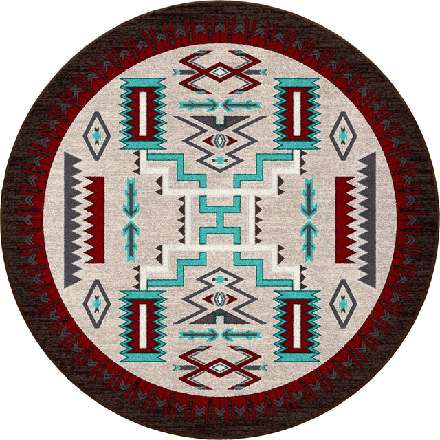 American Dakota Prairie Wind Turquoise Rug