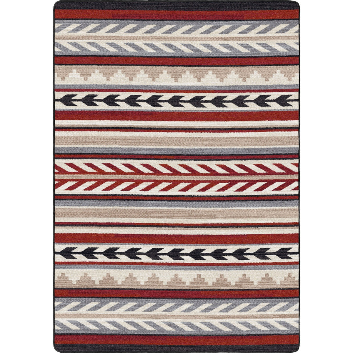 American Dakota Progression Red Rug - 0797RED234