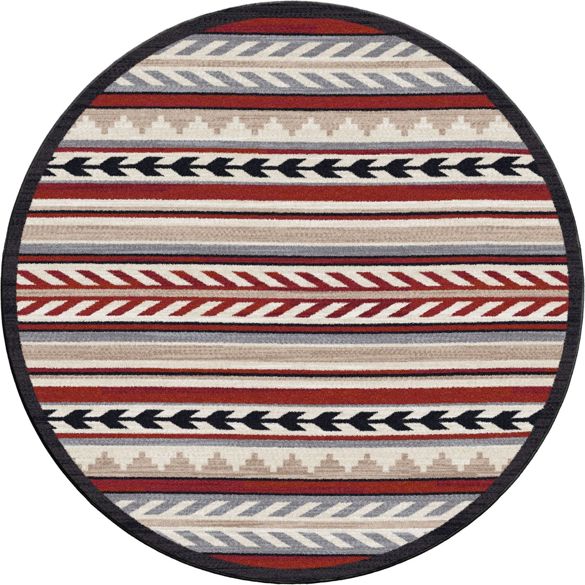American Dakota Progression Red Rug - 0797RED234