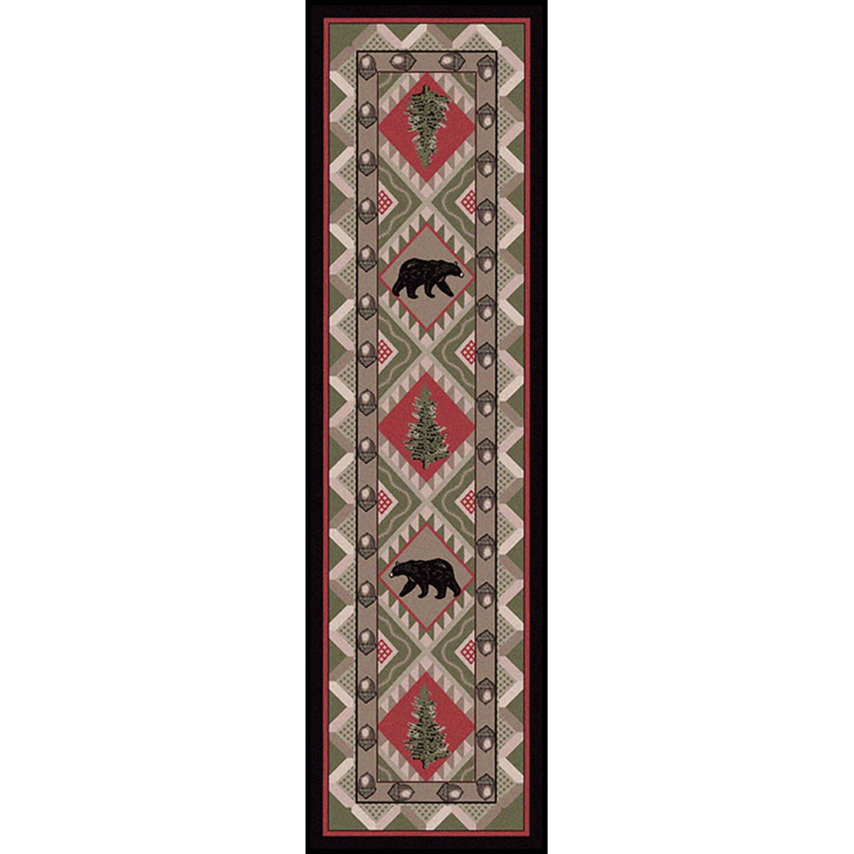 American Dakota Quilted Forest Pine Rug - 0188PNE234