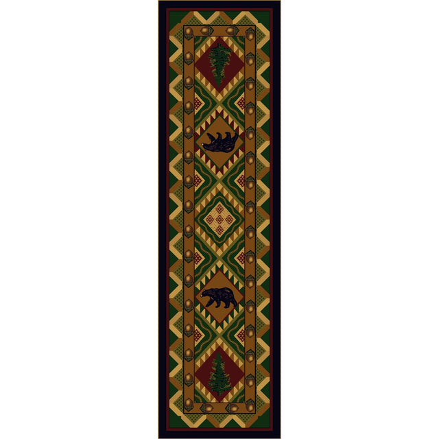 American Dakota Quilted Forest Woodland Rug - 0188WLD234