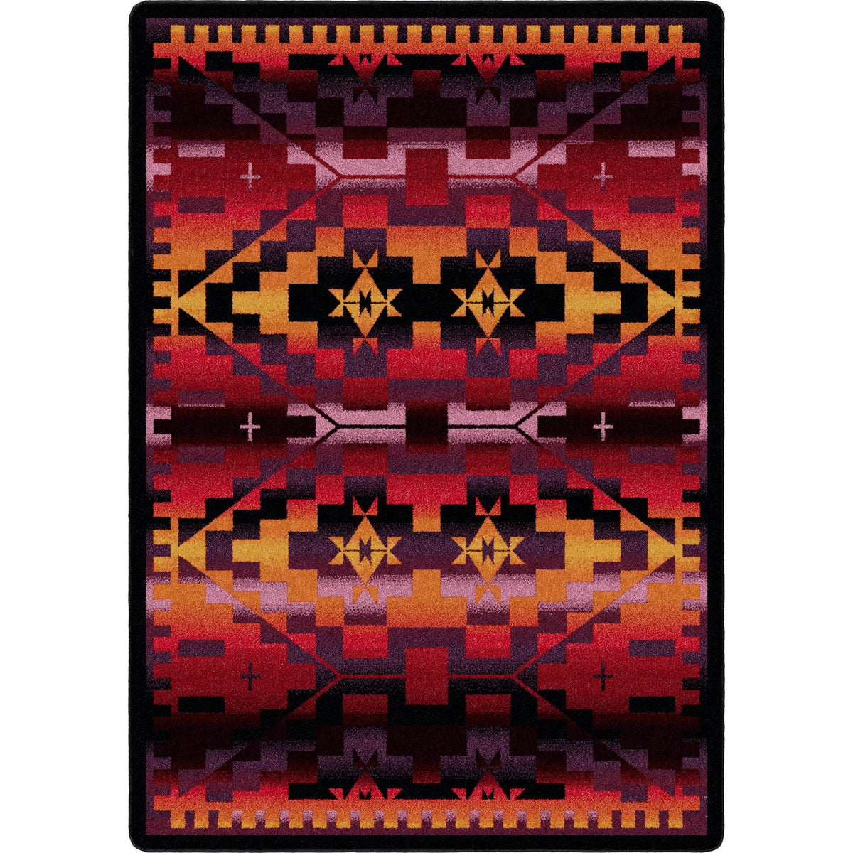 American Dakota Rainbow Blanket Sunset Rug
