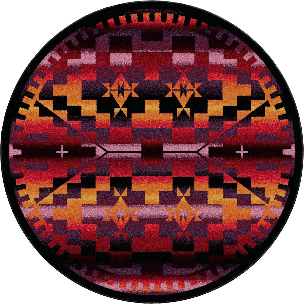American Dakota Rainbow Blanket Sunset Rug