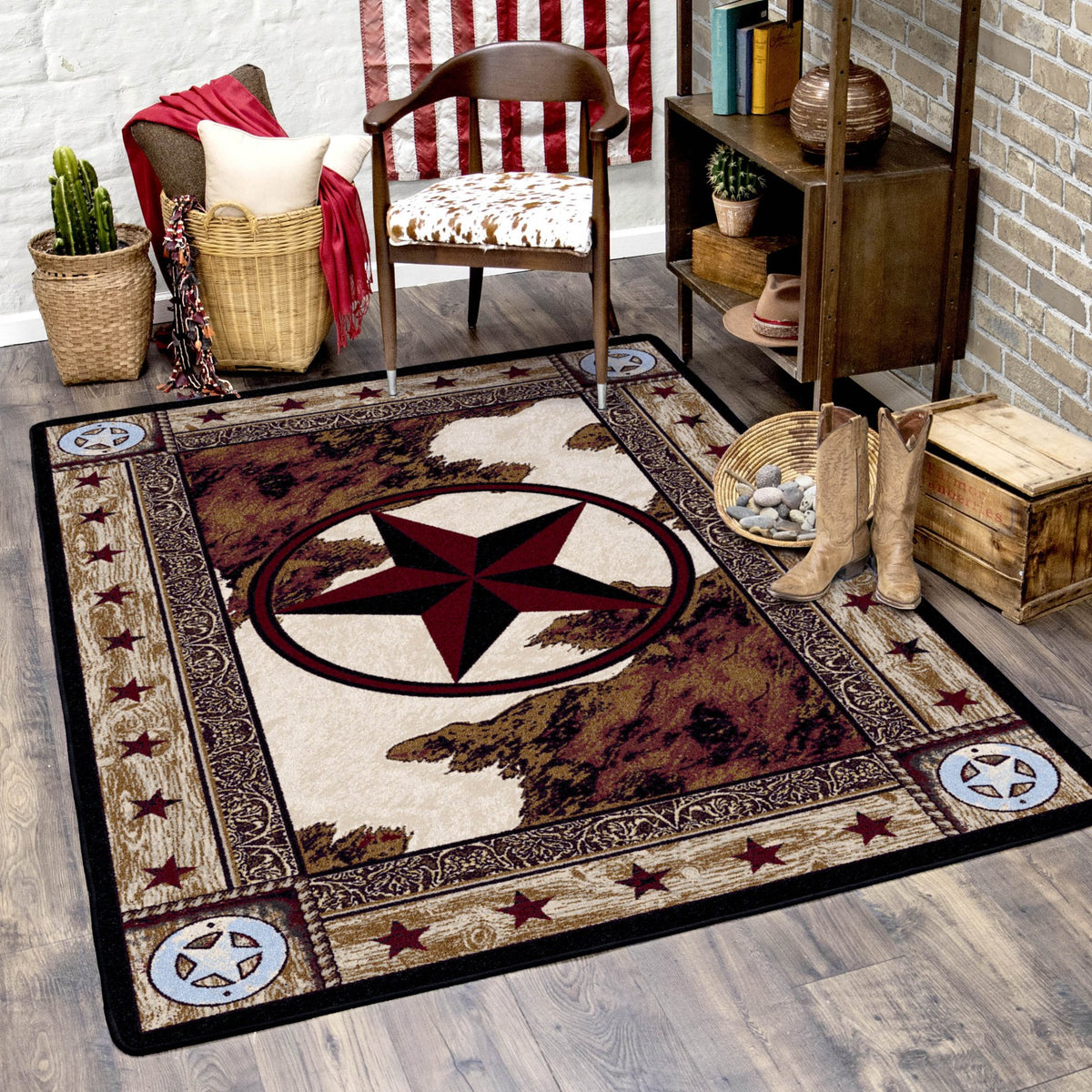 American Dakota Ranger Hideout Natural Rug - 0106NAT234