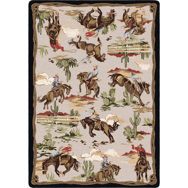 American Dakota Retro Cowboy Natural Rug