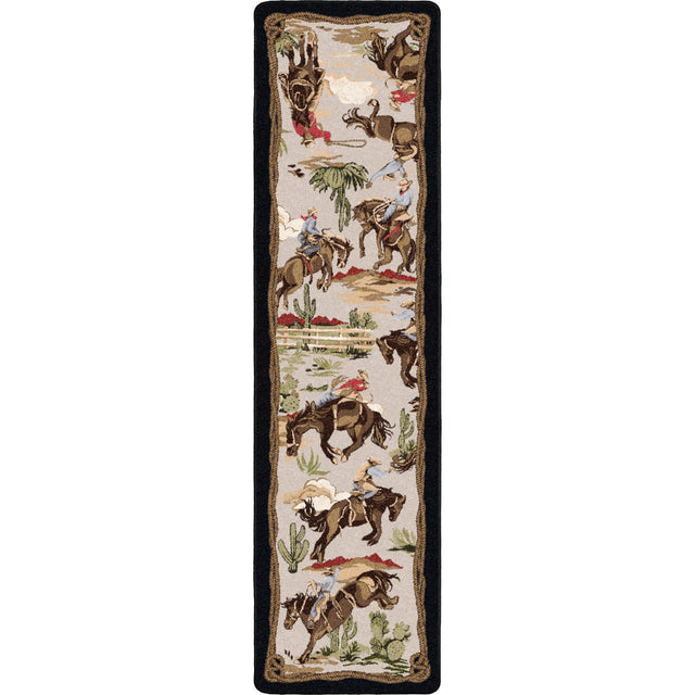 American Dakota Retro Cowboy Natural Rug
