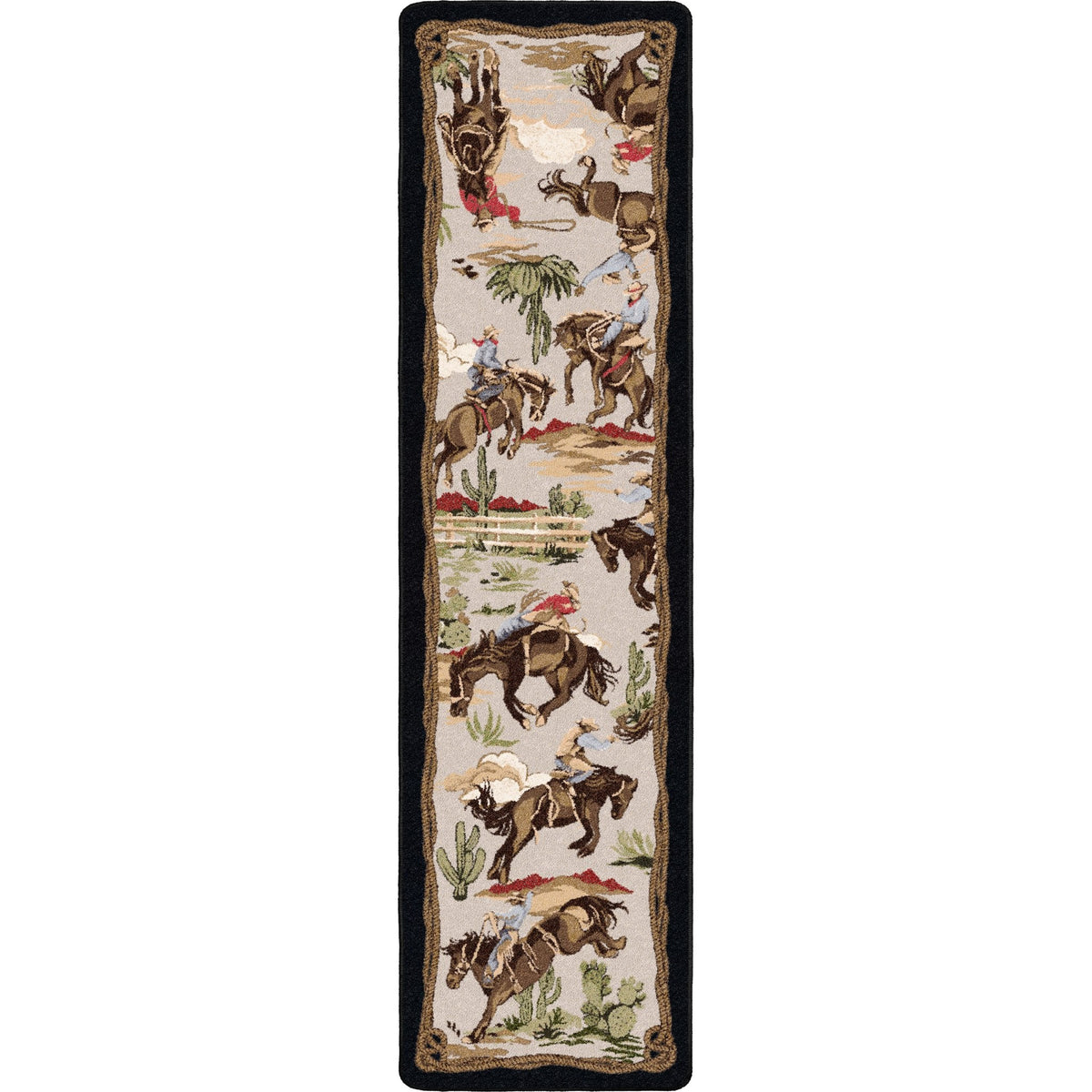 American Dakota Retro Cowboy Natural Rug