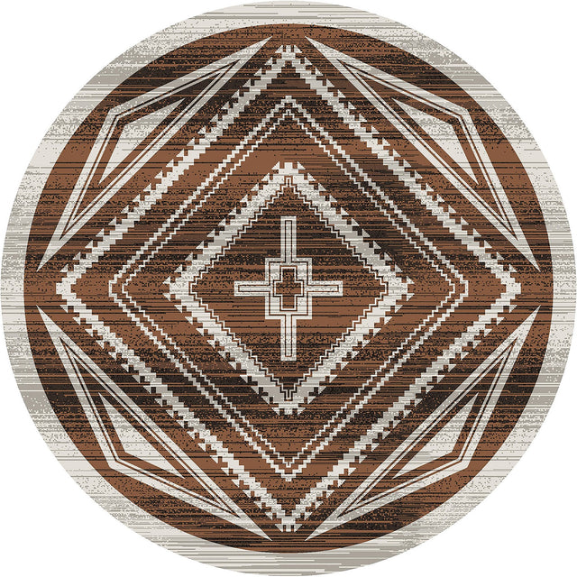 American Dakota Rim Shot Earthen Rug