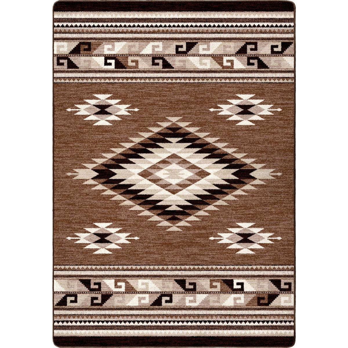 American Dakota River Crossing Brown Rug - ZZAD0580BRN234