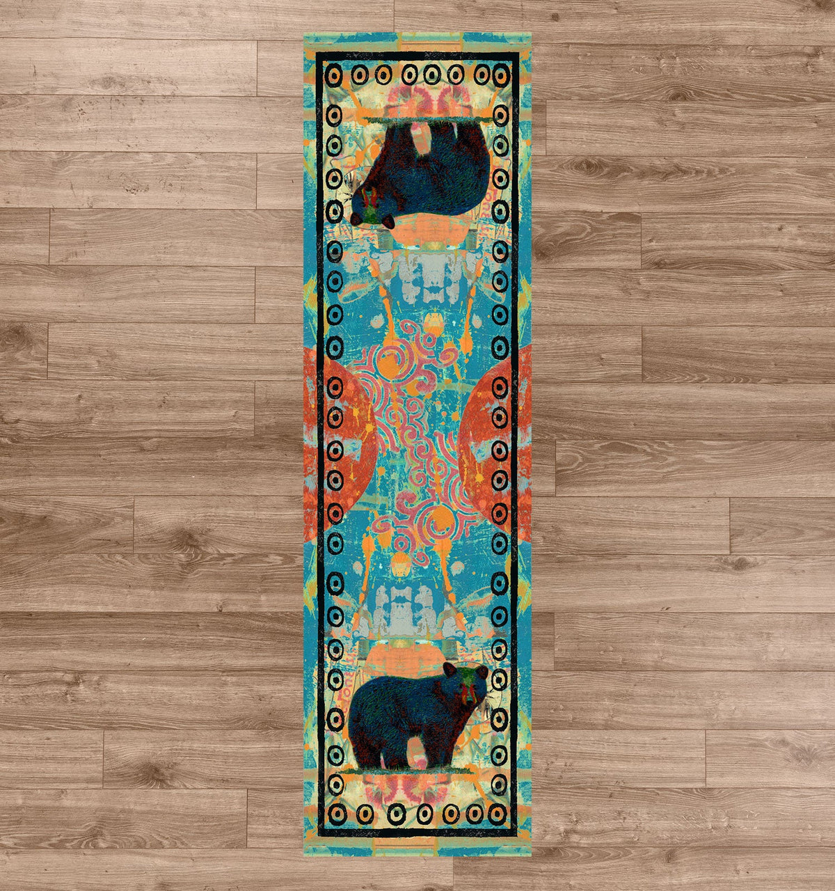 American Dakota Ruiz Bear Pair Collage Rug - R0261COL234