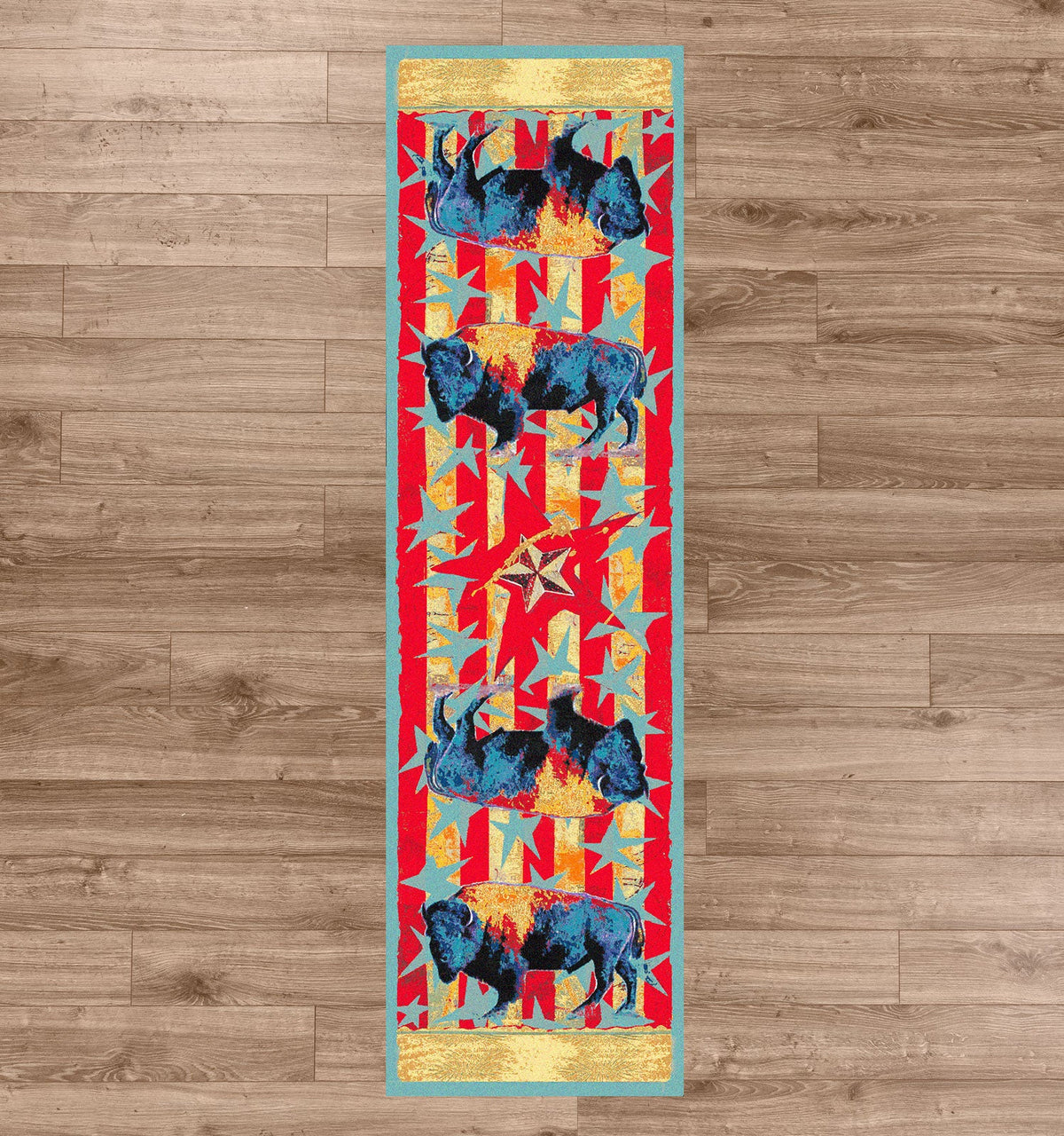 American Dakota Ruiz Buffalo Stars & Stripes Liberty Rug - R0224LIB234