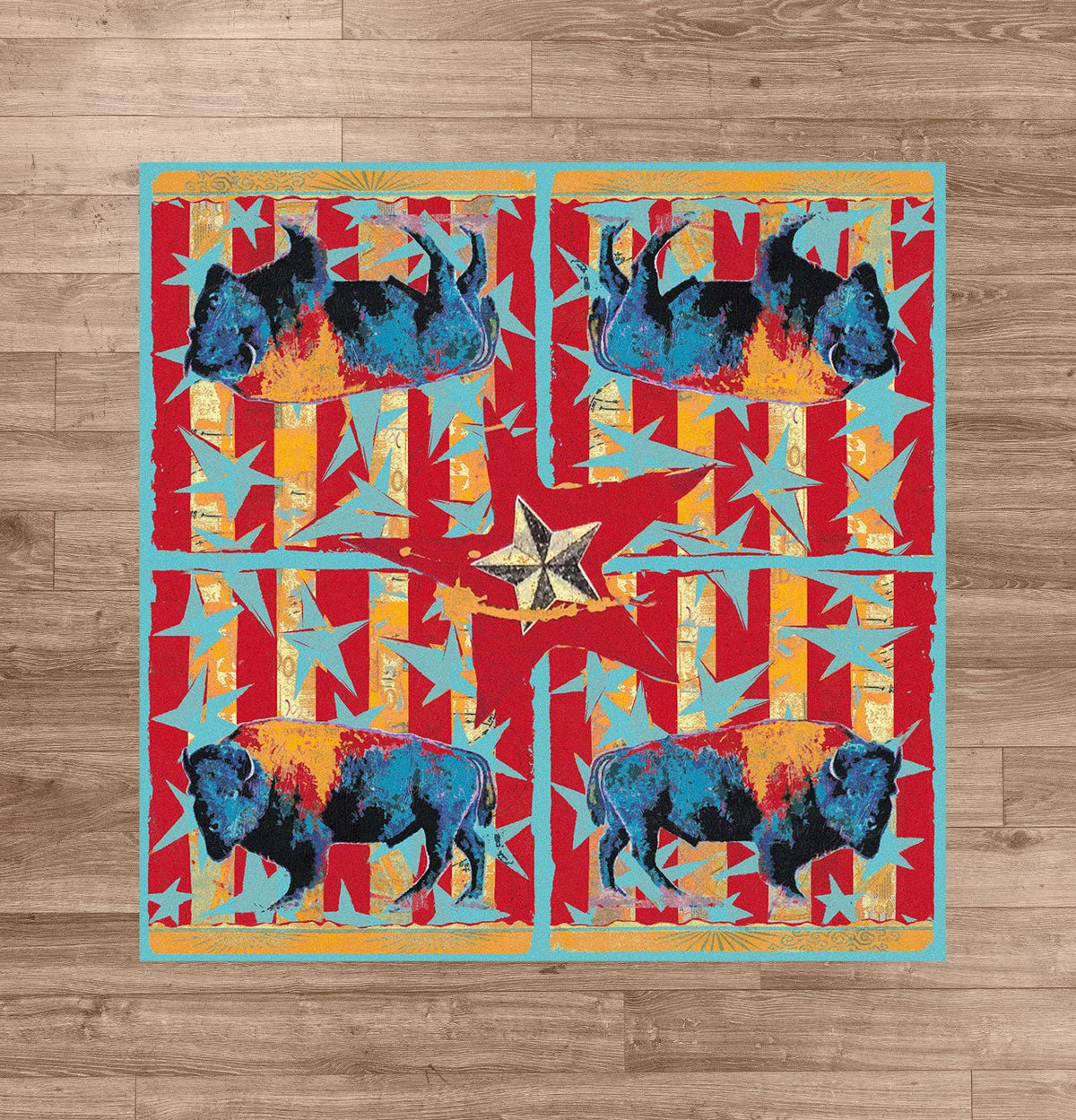American Dakota Ruiz Buffalo Stars & Stripes Liberty Rug - R0224LIB234