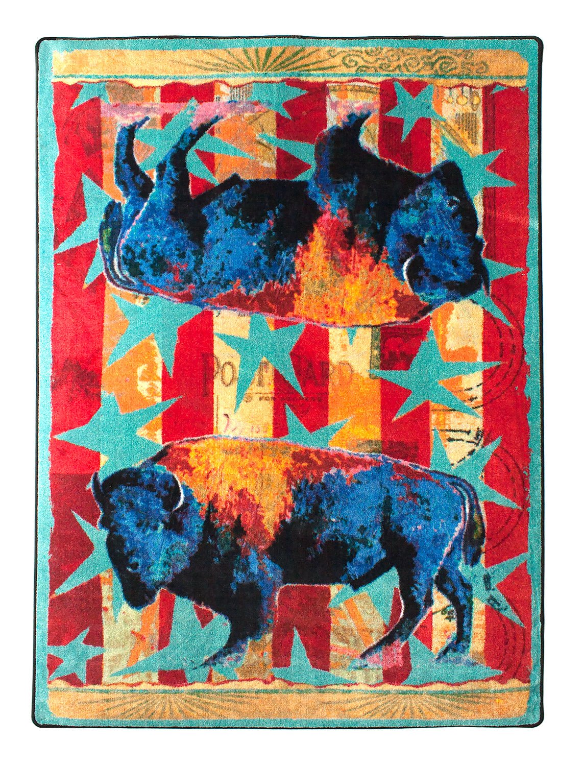 American Dakota Ruiz Buffalo Stars & Stripes Liberty Rug - R0224LIB234