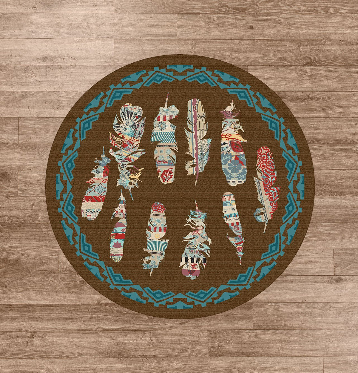 American Dakota Ruiz Feather Brown Rug - R0273BRN234
