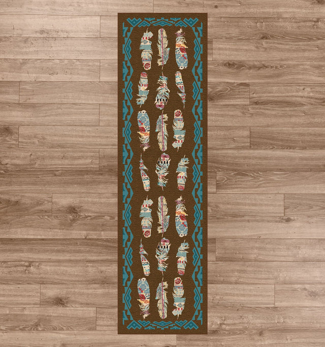 American Dakota Ruiz Feather Brown Rug - R0273BRN234
