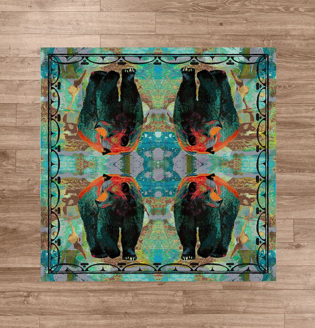 American Dakota Ruiz Vertical Bear Paint Rug - R0260PNT234