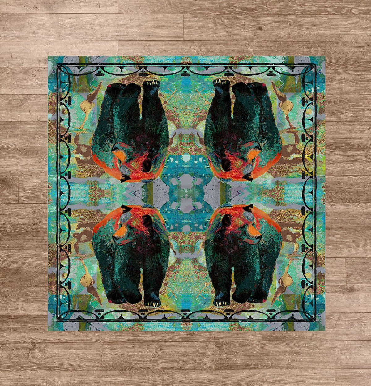 American Dakota Ruiz Vertical Bear Paint Rug - R0260PNT234
