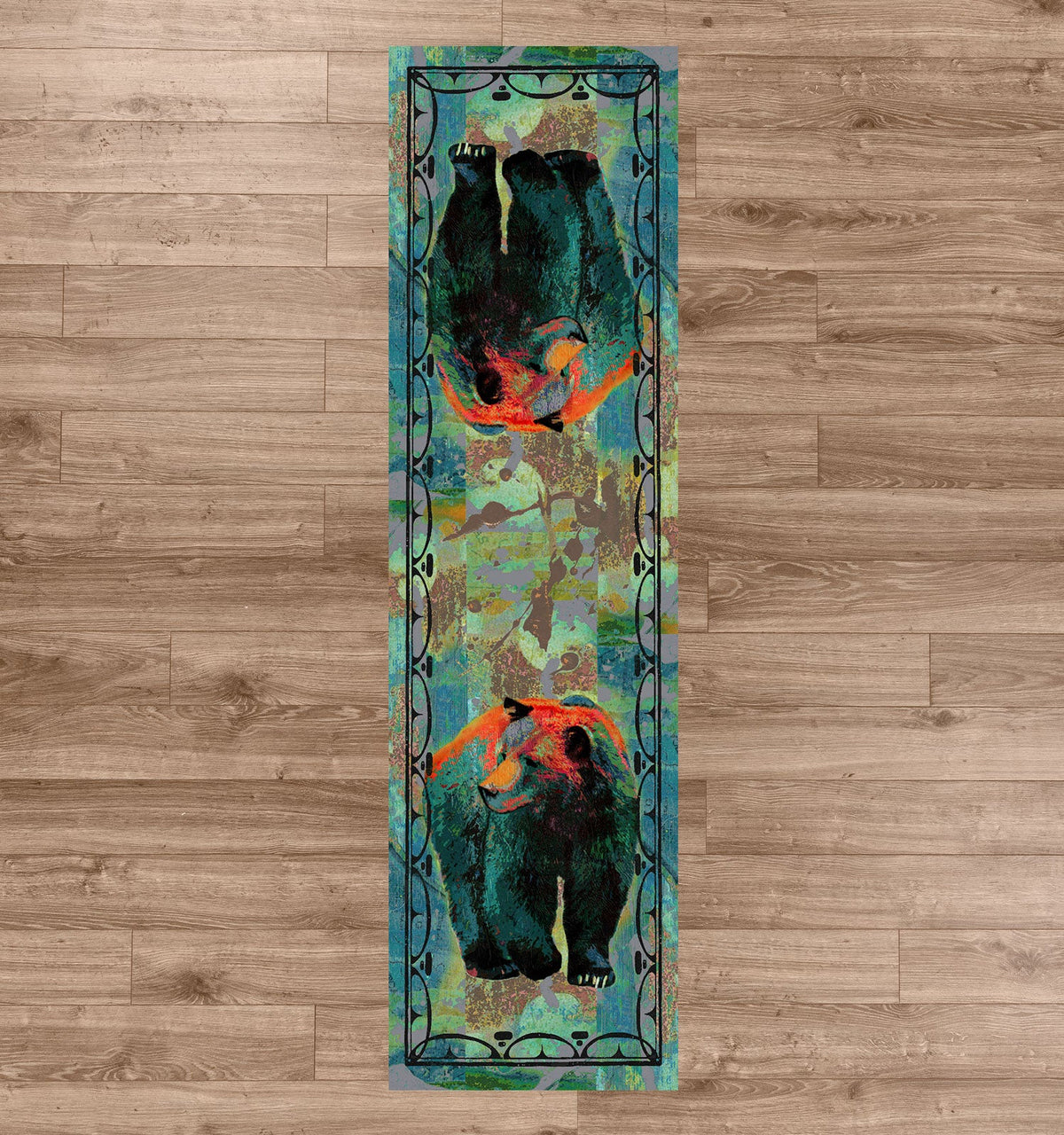 American Dakota Ruiz Vertical Bear Paint Rug - R0260PNT234
