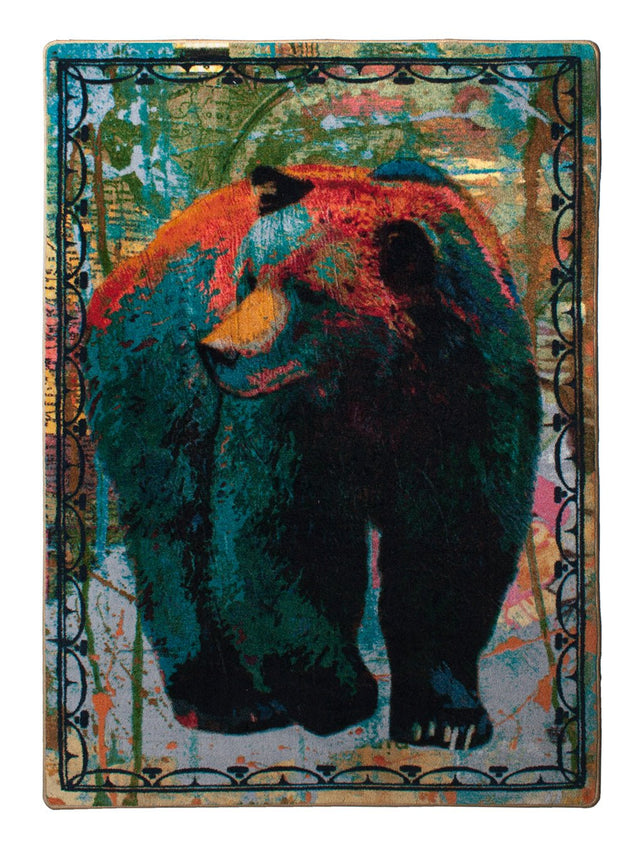 American Dakota Ruiz Vertical Bear Paint Rug - R0260PNT234