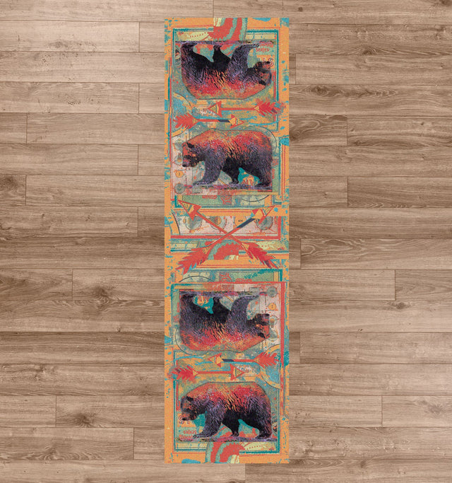 American Dakota Ruiz Walking Bear Sorbet Rug - R0222SBT234