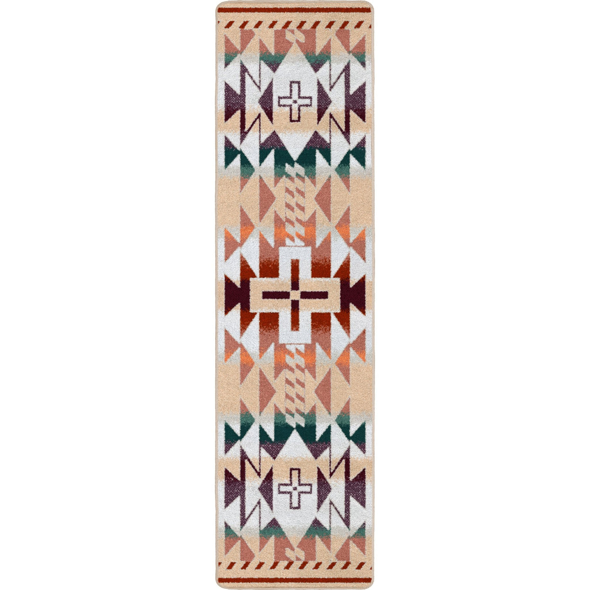 American Dakota Rustic Cross OKA Clay Rug