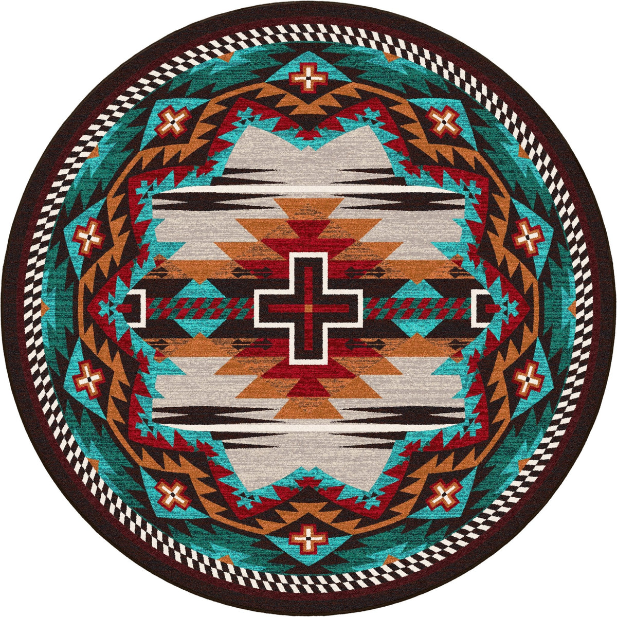 American Dakota Rustic Cross OKA Electric Rug
