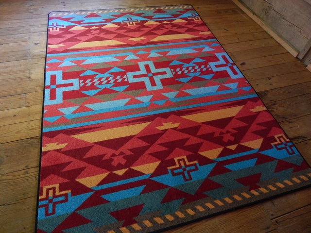 American Dakota Rustic Cross Sunset Rug