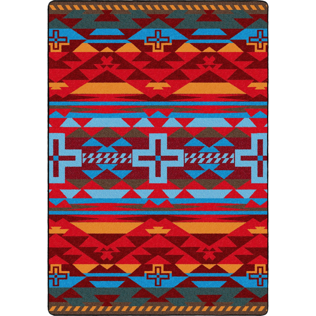 American Dakota Rustic Cross Sunset Rug