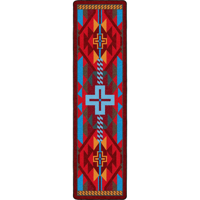 American Dakota Rustic Cross Sunset Rug