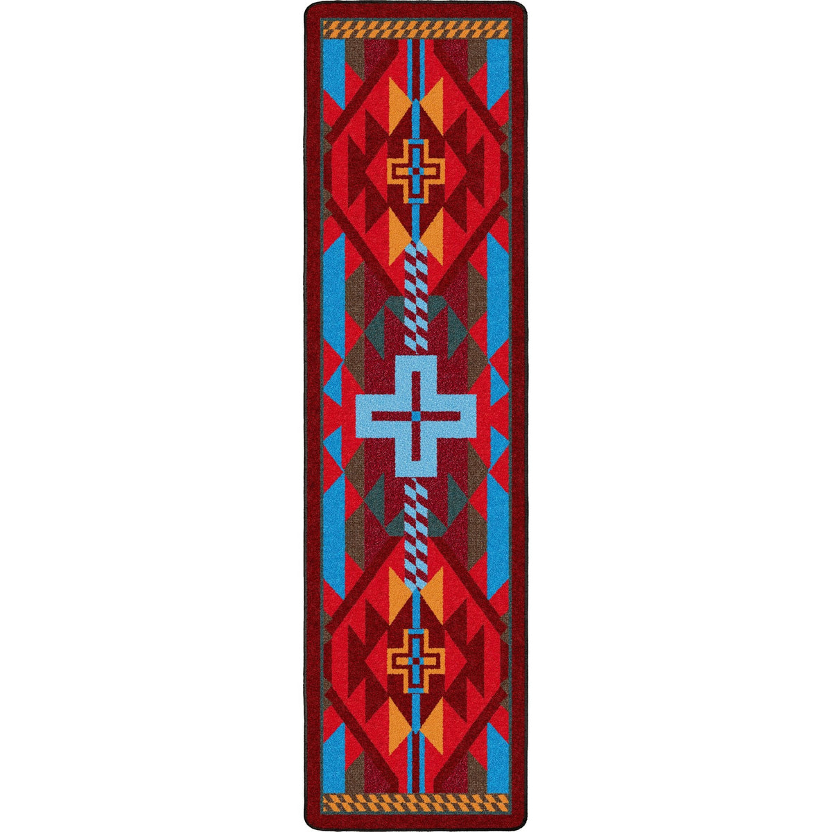 American Dakota Rustic Cross Sunset Rug