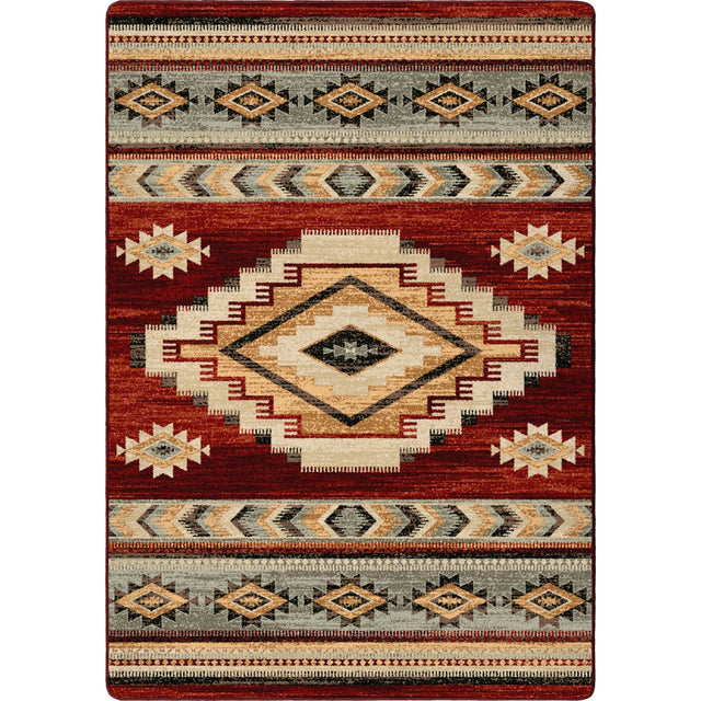 American Dakota Sacred Ground Garnet Rug - ZZAD0582GAR234