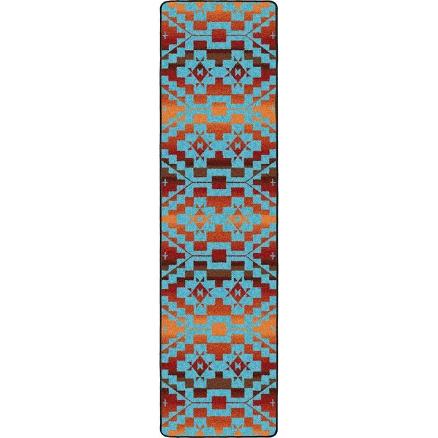 American Dakota Sacred Trail Red Burst Rug