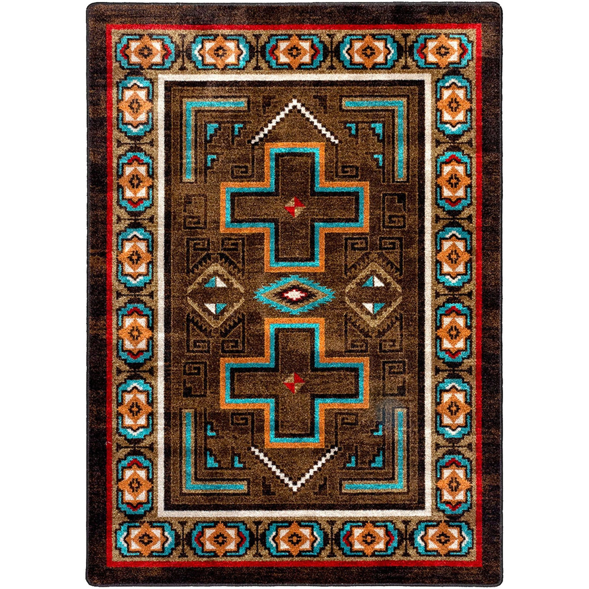 American Dakota Saw Tooth OKA Mojave Sunset Rug