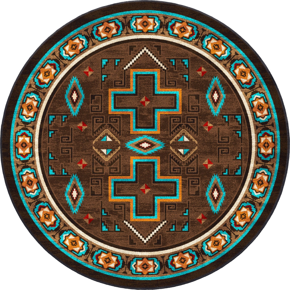 American Dakota Saw Tooth OKA Mojave Sunset Rug