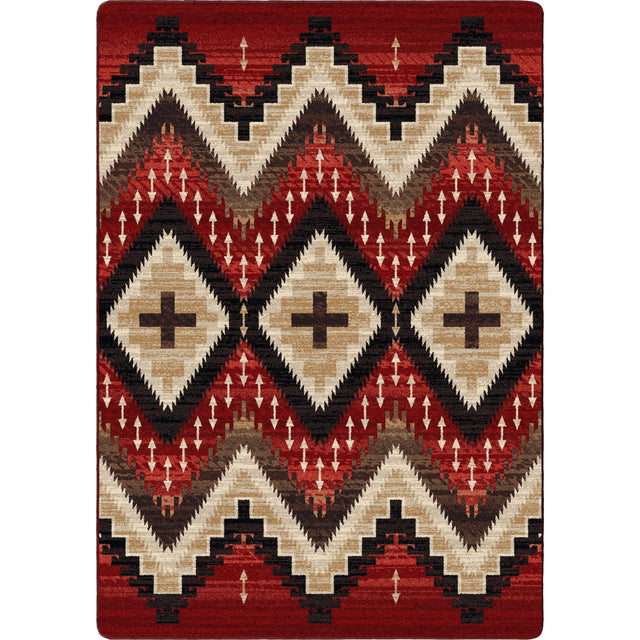 American Dakota Seeker Fire Brick Rug - 0761FBK234