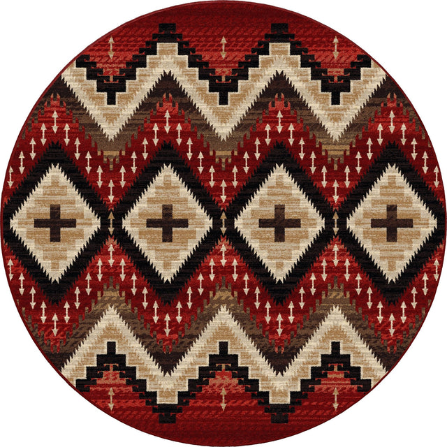 American Dakota Seeker Fire Brick Rug - 0761FBK234