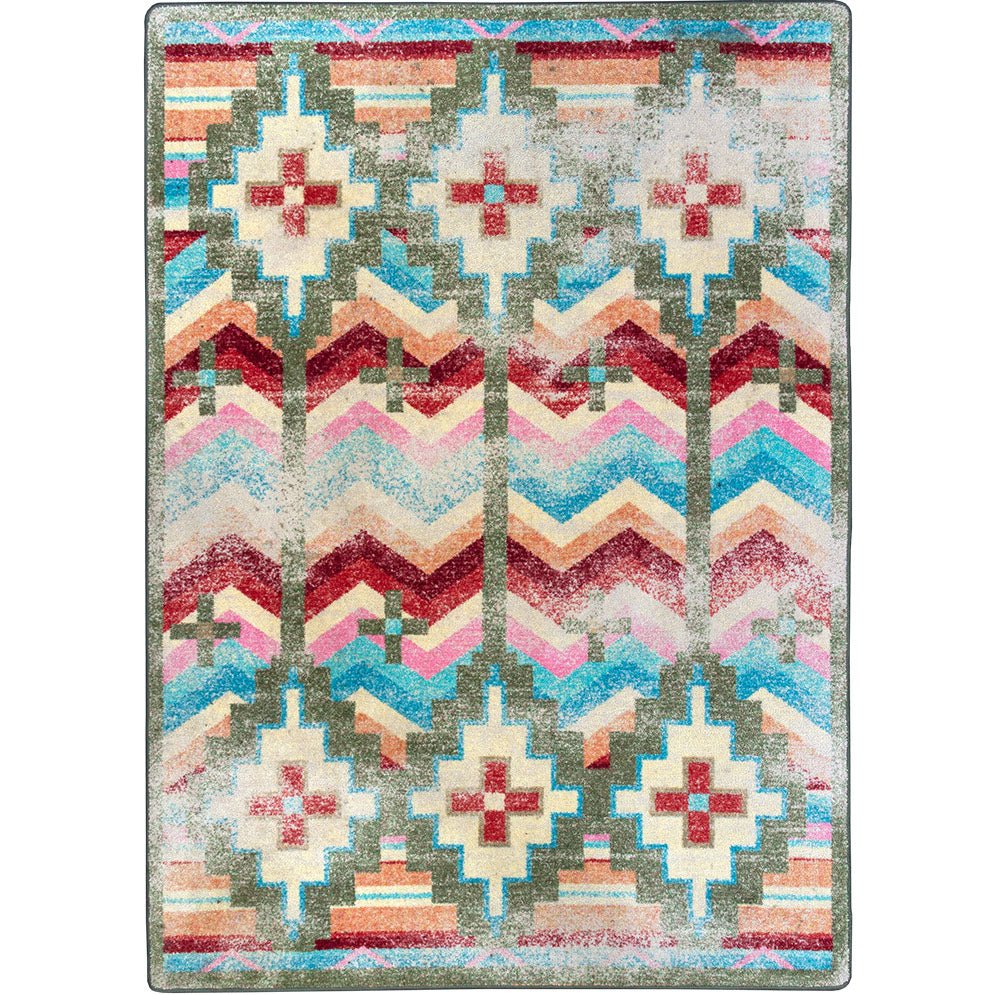 American Dakota Shake Your Shawl Distressed Bright Rug